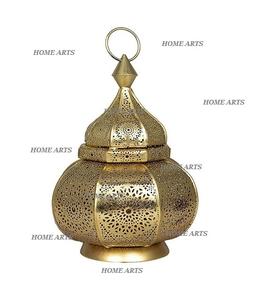 โคมไฟเหล็กแขวนดีไซน์ดีโคมไฟโมร็อกโกในร่มและกลางแจ้งด้วยศิลปะที่บ้าน - Product Image 1