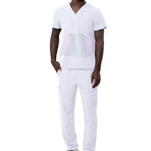 Conjunto de Uniforme Médico de Algodón para Hombre Active Fit, Transpirable, Elástico, Ultraligero, Diseño Ecológico, Construcción Cómoda, Alta Calidad para Hospital - Product Image 1