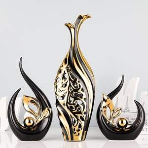 Florero de hierro creativo moderno, centro de mesa, jarrón decorativo con adorno hueco para bodas y inauguración de la casa - Product Image 3