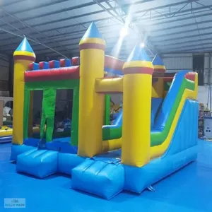 Castillo Inflable Comercial, Parque de Juegos Inflable, Torre de PVC de Alta Resistencia, Combinación de Tobogán y Brincolín, Equipo de Juegos al Aire Libre - Product Image 2