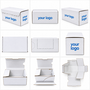 Boîte d'expédition carrée en carton ondulé écologique avec logo personnalisé, gaufrage UV, recyclable, pour la mode, fabriquée au Vietnam - Product Image 5