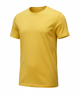 เสื้อยืดออกกำลังกายฤดูร้อนแบบสบายๆ ผ้าถัก แห้งเร็ว 100% โพลีเอสเตอร์ ระบายอากาศดี  แบบเรียบ  รับสกรีนลายตามสั่ง - Product Image 1
