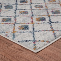 Hochwertiger türkischer Polypropylen-Shaggy-Jacquard-Teppich, maschinell gefertigt, mit hohem Flor, Adiva-Teppich für Wohnzimmer und Schlafzimmer.