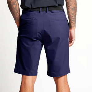 Pantalones cortos de golf para hombre con logotipo personalizado, pantalones de entrenamiento de poliéster de secado rápido en blanco que absorbe la humedad, pantalones cortos de golf de Color sólido con logotipo - Product Image 6