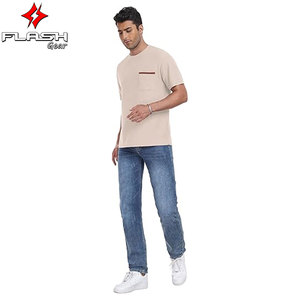 T-shirt personnalisé élégant à manches courtes pour hommes, léger, respirant, confortable, décontracté, tenue d'été, utilisation sportive - Product Image 6