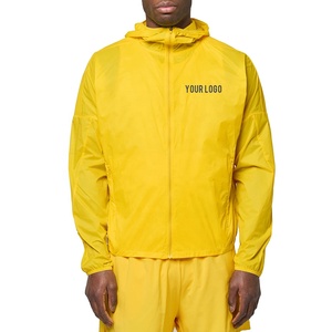 Fashion Men Hooded Zip up <b>Track</b> <b>Jacket</b> Yellow Black Stylish Custom Design Digital Printing Running Breathable Windproof - Product Image 6