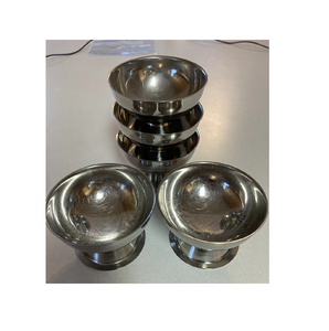 Vente en gros de tasse de crème glacée en acier inoxydable forme ronde et taille Offre Spéciale produit échantillon gratuit bols de vaisselle - Product Image 1