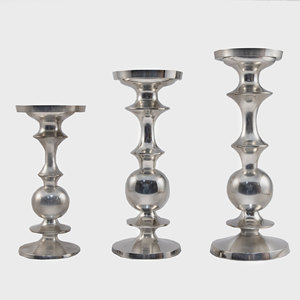 Ensemble de 3 bougeoirs en métal avec finition dorée Bougeoir en T fait à la main à vendre au prix le plus bas - Product Image 5