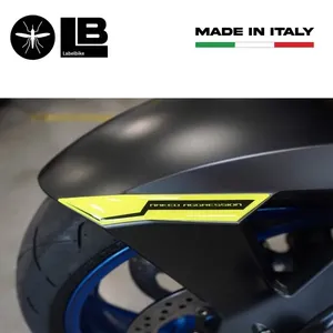 Adesivo Protettivo 3D Personalizzato Giallo FLUO per Parafango, Adesivi per Serbatoio Moto Compatibili con Suzuki GSX-S 2021-23 - Product Image 4
