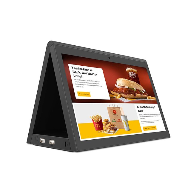 OEM 10.1 Inch Android 8.1 Tablet PC Display POS with Dual Advertising Menu 2GB Memory Capacity Double-Sided Screen