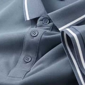 เสื้อโปโลสำหรับผู้ชายและผู้หญิงเสื้อโปโลผ้าฝ้าย100% ล้วนแฟชั่นแขนสั้นขายดี - Product Image 5