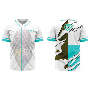 Venta al por mayor personalizada de moda Jersey de béisbol transpirable sublimación camisa con estilo único para juegos conjuntos - Product Image 2