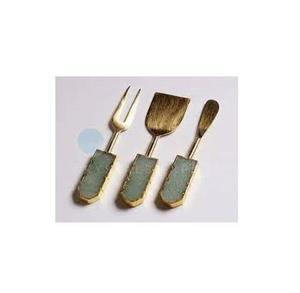 Home And Kitchen <b>Cake</b> Pizza <b>Cutting</b> Cheese <b>Knife</b> Server Set Shiny Polished Good Quality Metal Cheese Cutter <b>Knives</b> Set - Product Image 2