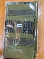 Écharpe tactique Shemagh vert forêt foncé à motif à carreaux en coton multifonctionnelle pour hommes toutes saisons
