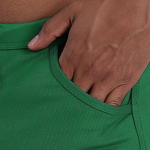 Alta calidad personalizado gimnasio Super suave transpirable Joggers malla pantalones cortos Casual liso Fitness pantalones cortos entrenamiento verano algodón pantalones cortos - Product Image 3