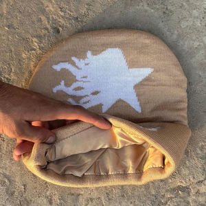 Gorro de Punto Acrílico Transpirable, Impermeable, Personalizable, Unisex, Suave, con Cadenas/Lentejuelas Ajustables, Gorros de Invierno Cómodos y Elegantes - Product Image 5