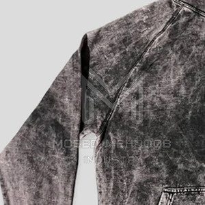 เสื้อฮู้ดซักด้วยกรดขนาดพลัสไซส์ทันสมัยสีพื้นปกมีฮู้ดย้อมสีล้วนสำหรับใส่ในฤดูหนาว - Product Image 4