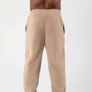 Chándal Polar de talla grande, pantalones de chándal de piel para hombre, conjuntos de Jogger para hombre, pantalones polares de gran tamaño personalizados para hombre, rayas curvas rectas - Product Image 5