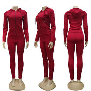 Conjunto Deportivo para Mujer, Estilo Nuevo, para Correr y Trotar, Transpirable, de Secado Rápido, Ligero, con Capucha, de Alta Calidad, para Fitness - Product Image 2