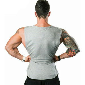 เสื้อกล้ามแขนกุดของผู้ชายเสื้อสำหรับใส่ไปยิมฟิตเนสระบายอากาศได้ดีขนาดใหญ่พิเศษออกแบบได้ตามต้องการ - Product Image 6
