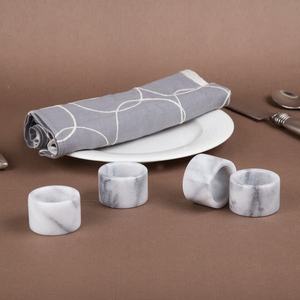 <b>Wedding</b> Parties Marble Napkin Ring Holder for Home Accessories Desktops Party Tableware Marble Napkin Ring Holder - Product Image 4