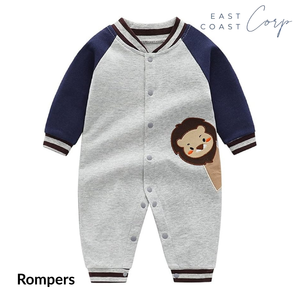 Unisex Infant Romper | Cartoon Print Cotton <b>Jumpsuit</b> for Baby Boys & <b>Girls</b> - Product Image 1