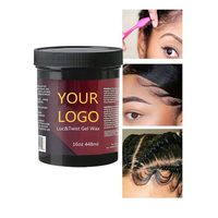 Gel coiffant non gras à tenue forte pour contrôle des bords, marque privée, pour extensions de cheveux 4C, biologique, unisexe, pour cheveux secs, en cartons