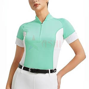 Camisa de Equitación Profesional para Mujer 2026, con Lazos para Corbata, Impermeable, Cortavientos, de Spandex/Poliéster, con Cremallera, para Deportes Ecuestres - Product Image 1