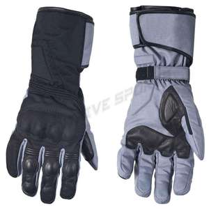 ROCKBROS-Guantes de cuero para motocicleta, guantes transpirables para motociclista, medio dedo, para hombre - Product Image 2
