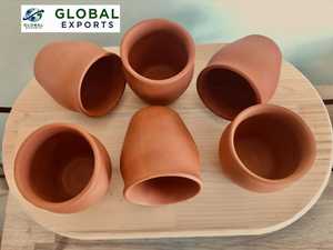 Tasse Mitti en argile durable de qualité exportée pour servir du thé, du café, du lait et des boissons à base de plantes disponibles dans des tailles personnalisées disponibles à la vente - Product Image 6