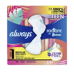 Always Radiant Flexfoam Pads pour Femmes Confortable Absorbant Produit de Soin Féminin Longue Protection Vente En Vrac Pas Cher - Product Image 1