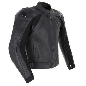 Nueva llegada chaqueta de cuero de la motocicleta para los hombres montando carreras Biker chaquetas de moto de cuero genuino - Product Image 2