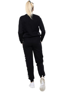 Proveedor de Fábrica, Conjunto Deportivo de Invierno con Capucha y Estampado para Mujer, 2 Piezas, Sudadera y Pantalones Deportivos, 100% Algodón - Product Image 4