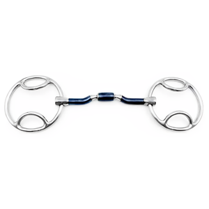 Montar a caballo de alta calidad Walter Bits Sweet Iron Barrel Beval Nils Bits Anillos sueltos de cuero Snaffle Boquilla Nueva condición - Product Image 1