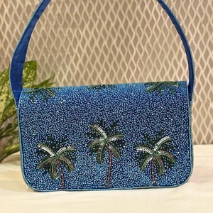Bolsos de mano con cuentas para mujer, bolso de hombro hecho a mano con cuentas tejidas para mujer, fiesta de noche de verano de diseñador para bolsos, lujosos y elegantes 2025 - Product Image 5