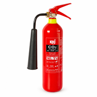 Extincteur à CO2 2 kg en acier portable avec tuyau rouge classe 34B certifié ISO 9001 pour utilisation en véhicule