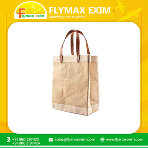 Petit sac fourre-tout en jute fait main de haute qualité avec logo personnalisé et poignée en corde Cadeau écologique au meilleur prix à vendre - Product Image 3