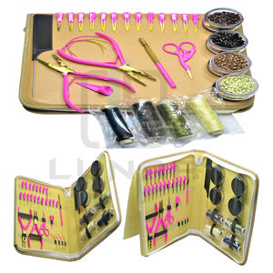 Kit de herramientas de extensión de cabello de primera calidad, Plasma dorado con Color rosa caliente y etiquetado de marca personalizado gratis - Product Image 1