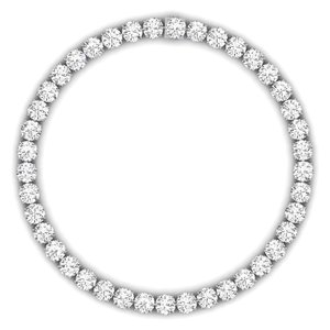 สร้อยคอเทนนิสโมอิสซาไนต์ 422 กะรัต ขนาด 14 มม. สายเงินแท้ 925 ยาว 23 นิ้ว สำหรับผู้ชาย สร้อยคอแบบวิบวับสำหรับฮิปฮอป - Product Image 4