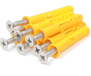 Perno de expansión de clavos de plástico para fijación de placa de yeso <span class=keywords><strong>autoperforante</strong></span> de Color blanco, amarillo y negro, anclajes de nailon, tapón de pared con tornillo - Product Image 5