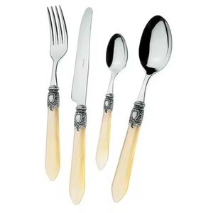 Ensemble de couverts en résine moderne avec plusieurs tailles et formes de designs, ensembles de couverts - Product Image 1
