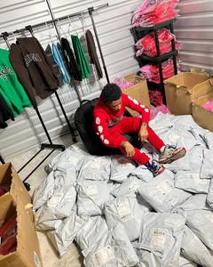 Ensemble de sweat à capuche respirant pour hommes ensemble de deux pièces tricoté fournisseur OEM survêtement personnalisé vêtements de sport de jogging - Product Image 5