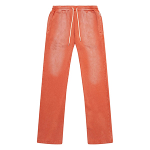 กางเกงยีนส์ผู้ชายสไตล์วินเทจฟอกสี ลุคสตรีทแวร์ลำลอง ทรงหลวม ผ้าฝ้าย - Product Image 1