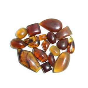 Precios de Mayorista de Cabujones Ovalados de Ámbar Natural Liso - Product Image 1