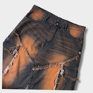 Pantalones vaqueros personalizados de algodón para hombre 100% pantalones vaqueros con costuras duraderas de ajuste clásico para uso diario y ropa de calle - Product Image 5
