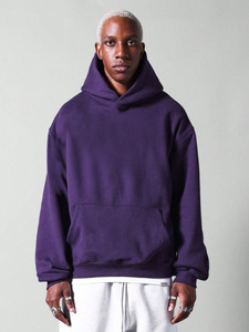 OEM personnalisé vente en gros épais 100% coton sweats à capuche surdimensionnés hommes polaire doublé hiver élégant vêtements de sport décontractés sweats à capuche - Product Image 6