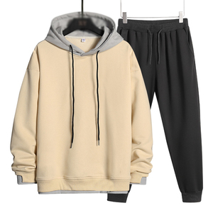 Ensemble de survêtement de haute qualité pour homme, sweat-shirt à capuche et pantalon de survêtement, molleton épais, tenue de sport - Product Image 1
