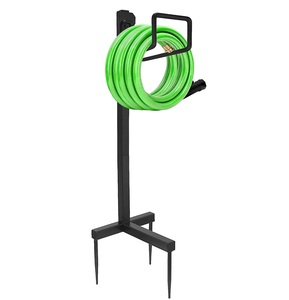 Meilleure vente support de tuyau amovible en fer support de tuyau antirouille enduit de poudre blanche pour fournitures de jardin - Product Image 5