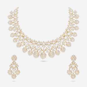 Zircon Necklace 187173 Elegant <b>Wedding</b> <b>Accessory</b> with Dazzling Zircon Stones - Product Image 1