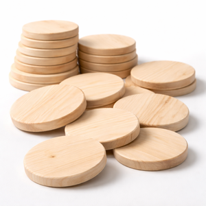 Bases de Madera de Pino Cruda Sin Acabado, Suministros de Madera Natural Lisa para Manualidades, Fabricación a Granel, Decoración Navideña para Pared - Product Image 2